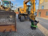 2017 Hydrema MX16 wheel excavator, front three-quarter view