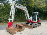 2017 Takeuchi TB290 mini excavator, side view