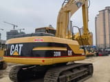 2016 Caterpillar 320B crawler excavator, rear three-quarter view