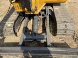 2023 XCMG XE60DA mini excavator dozer blade view