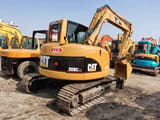 2010 Caterpillar 308C CR mini excavator, rear three-quarter view