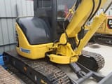 2018 Komatsu PC40 MR mini excavator, rear three-quarter view