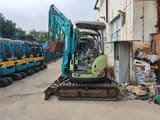 2023 Yanmar VIO 30 mini excavator, rear three-quarter view