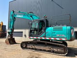 2014 Kobelco SK210LC-9 crawler excavator, side view