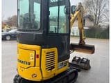 2018 Komatsu PC16R-3HS mini excavator, rear three-quarter view