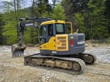 2008 Volvo ECR145CL crawler excavator, rear three-quarter view