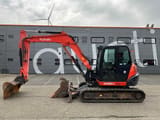 2015 Kubota KX080-4 mini excavator, side view
