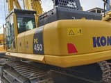 2019 Komatsu PC450-8 crawler excavator rear three-quarter view