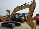 2023 Caterpillar 315D2 GC crawler excavator, side profile view