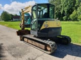 2007 Yanmar VIO75 A mini excavator, rear three-quarter view
