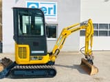 2014 Komatsu PC16R-3HS mini excavator, side view
