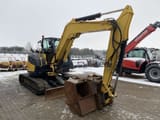 2017 Yanmar VIO80-1A mini excavator, side view