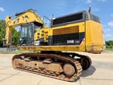 2012 Caterpillar 374D LME crawler excavator, rear three-quarter view