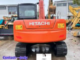 Hitachi ZX70 mini excavator, rear view