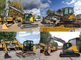 2018 Caterpillar 305.5E2 crawler excavator, side view