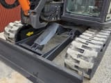 2020 Hitachi ZX85USB-6 mini excavator front blade and track view