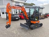 2025 Hitachi ZX33U-6 mini excavator, front three-quarter view