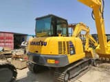 2020 Komatsu PC56 mini excavator, rear three-quarter view