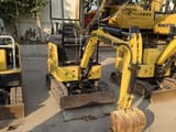 2022 Komatsu PC15MR mini excavator, front three-quarter view
