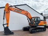 2025 Develon DX205 crawler excavator, side profile view