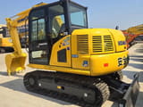 2024 Komatsu PC70-8 mini excavator, rear three-quarter view
