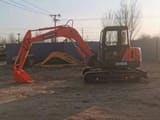 2023 Doosan DH55 mini excavator, side profile view