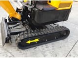 JPC HT20 mini excavator, front three-quarter view