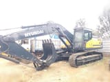 2026 Hyundai HX380L crawler excavator, side profile view