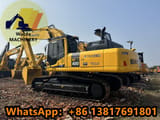 2022 Komatsu PC400-8 crawler excavator, rear three-quarter view