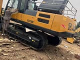 2022 XCMG XE370DK crawler excavator, rear three-quarter view