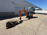 2013 Hitachi ZX16 mini excavator, side view