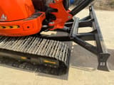 2022 Kubota U55-4 mini excavator front blade and track view