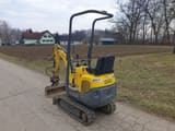 2017 Wacker Neuson 803 mini excavator, rear three-quarter view