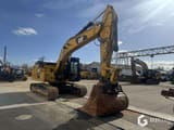 2018 Caterpillar 326FLN crawler excavator, front three-quarter view