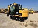 2018 Caterpillar 307D crawler excavator, rear three-quarter view
