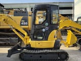 Komatsu PC35MR-2 mini excavator, side view