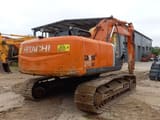 2012 Hitachi Zaxis 210LC crawler excavator, rear three-quarter view