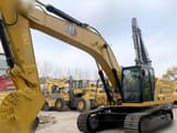 2022 Caterpillar 336GC crawler excavator, front three-quarter view