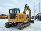 2016 Caterpillar 308E2CR crawler excavator, rear three-quarter view