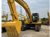 2020 Komatsu PC350 crawler excavator, front three-quarter view