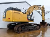 2013 Caterpillar 349E crawler excavator, rear three-quarter view