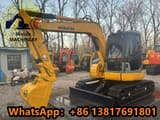 2024 Komatsu PC78US mini excavator, side profile view