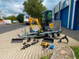 Mini Bagger Minibagger BK1250KSR Inkl. 2-ACHS-TIEFLADER Und Zubehörpaket Groß *INKL.19% MWST*Schwenkarm*Verstellfahrw*Sofort!*