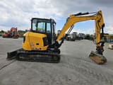 2017 JCB 57C-1 mini excavator, side view