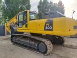 2018 Komatsu PC400-8 crawler excavator, rear three-quarter view