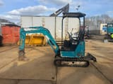2017 Hitachi ZX17U mini excavator, side view