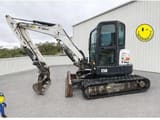 2015 Bobcat E50 mini excavator, side view