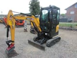 2023 Sany SY18C mini excavator, front three-quarter view