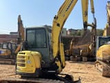 2018 Yanmar VIO55 mini excavator, front three-quarter view