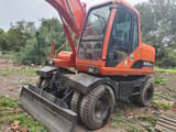 2018 Doosan DH150W-7 wheel excavator, front three-quarter view